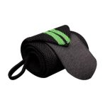 Black Weightlifting Wrist Wrap with Thumb Loop by Syner Sports